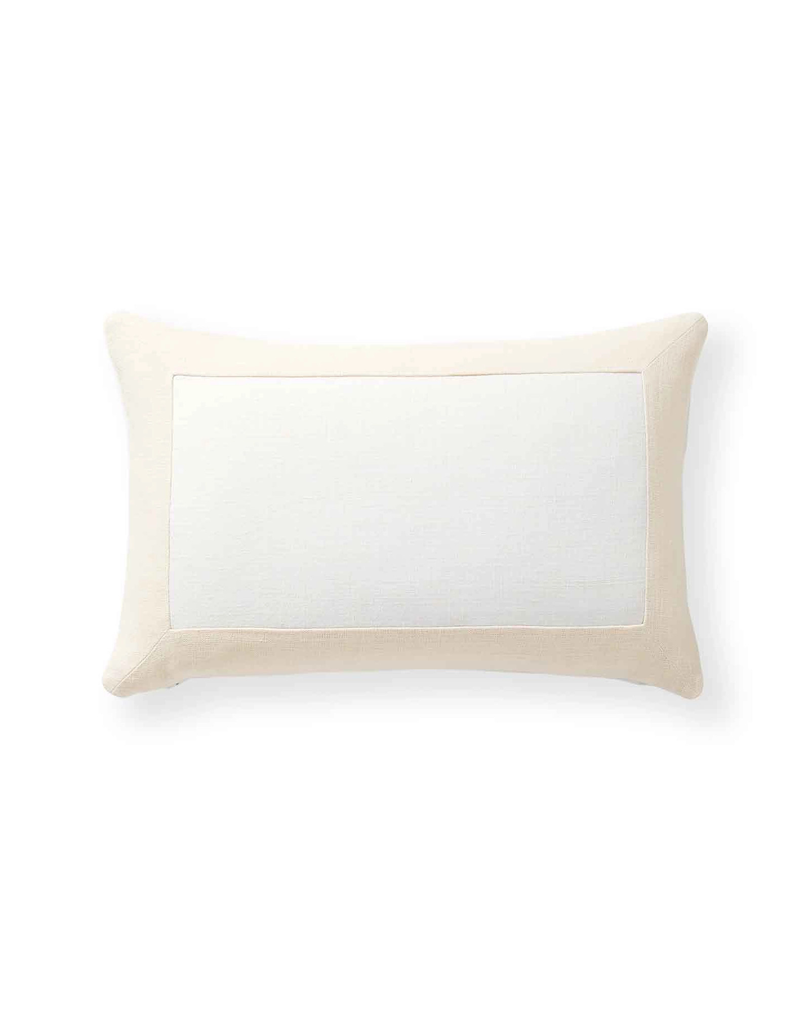 Border Frame Linen Pillow Cover | Serena and Lily