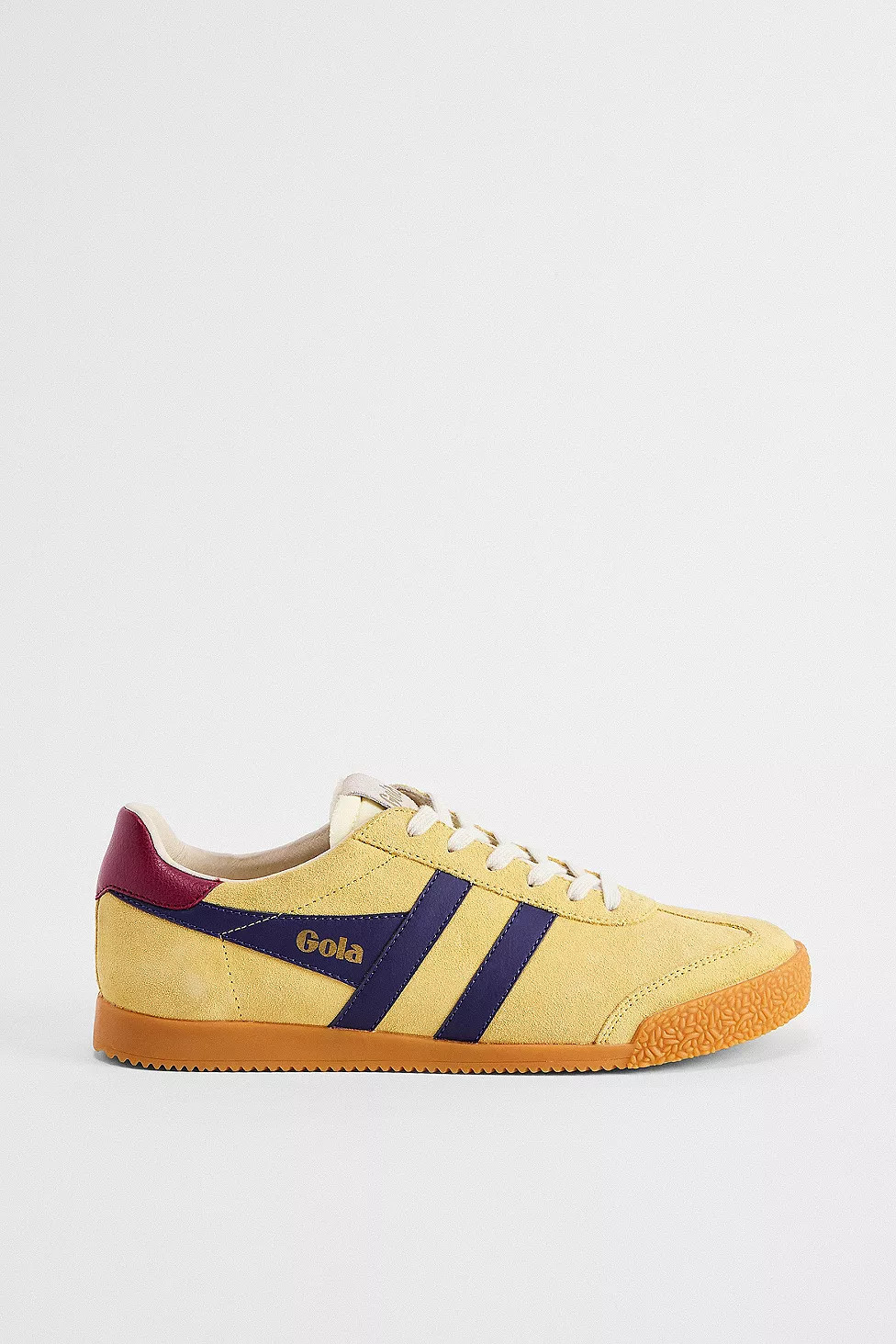 Gola Yellow & Blue Elan Suede Trainers | Urban Outfitters UK