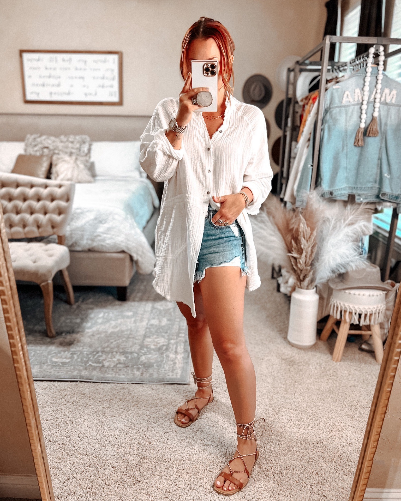 VICI best sellers! This button down white tunic is going to be super versatile this season. 🤍 Shorts are also VICI, be sure to size UP. DRESSED.IN.DELIGHT saves you 20% on your cart.


#LTKshoecrush