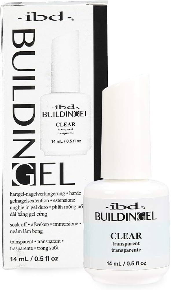 IBD Building Gel, Hard Gel Nail Extension, Clear, 0.5 oz | Amazon (US)
