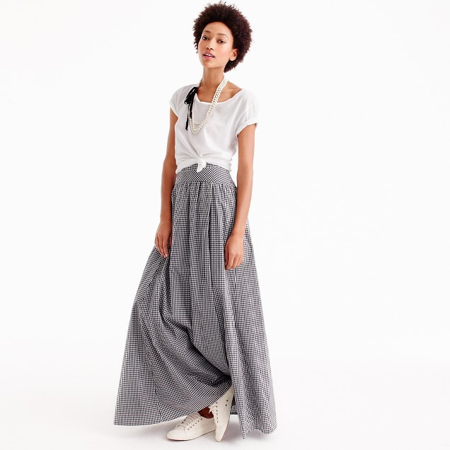 Ball skirt in gingham | J.Crew US