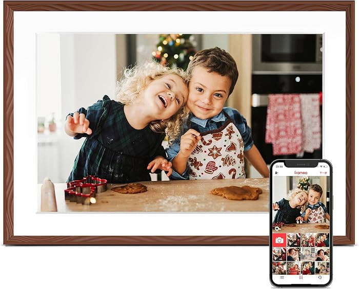 Digital Picture Frame, 10.1'' Frameo Digital Frame Wifi, 32GB Memory, 1280*800 HD Touch Screen Di... | Amazon (US)