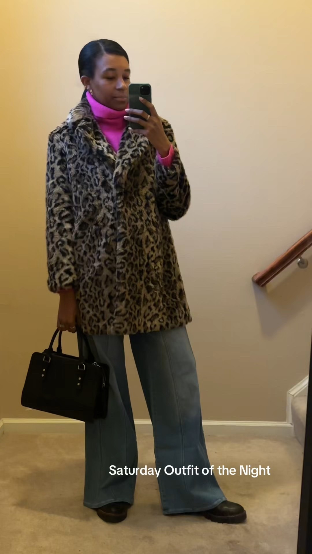 This coat is thrifted, but y'all it's Zara. Of course it's not available any longer but there are lots of leopard faux coats I linked all the ones I would buy I didn't have this. 

Pink turtleneck Sweater is thrifted Loft and these Express Wide Leg Jeans are sold out so I linked some other options.  

 #LTKdayinmylife #LTKgrwm #LTKootd