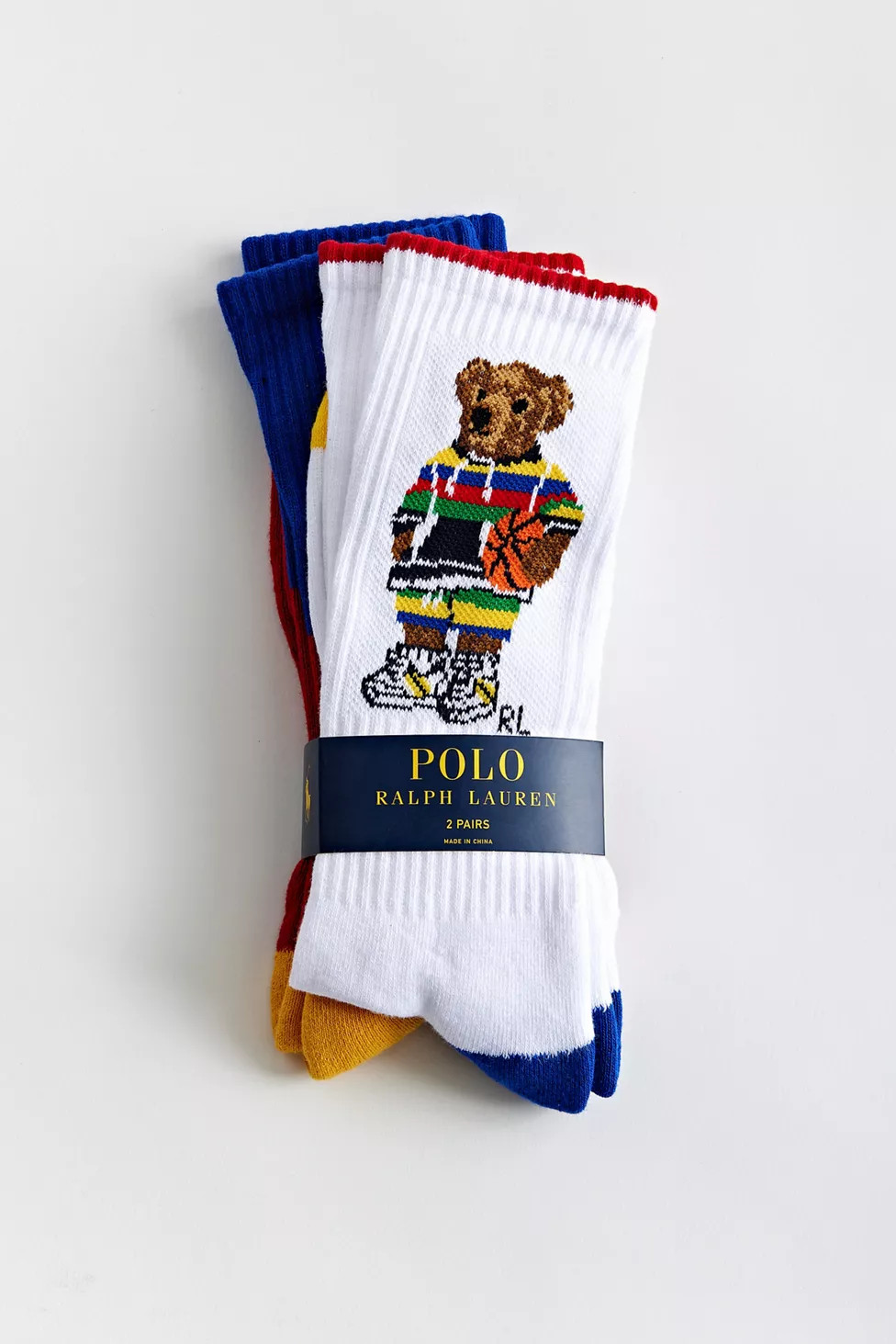 Polo Ralph Lauren Basket Ball Bear Crew Sock 2-Pack | Urban Outfitters (US and RoW)