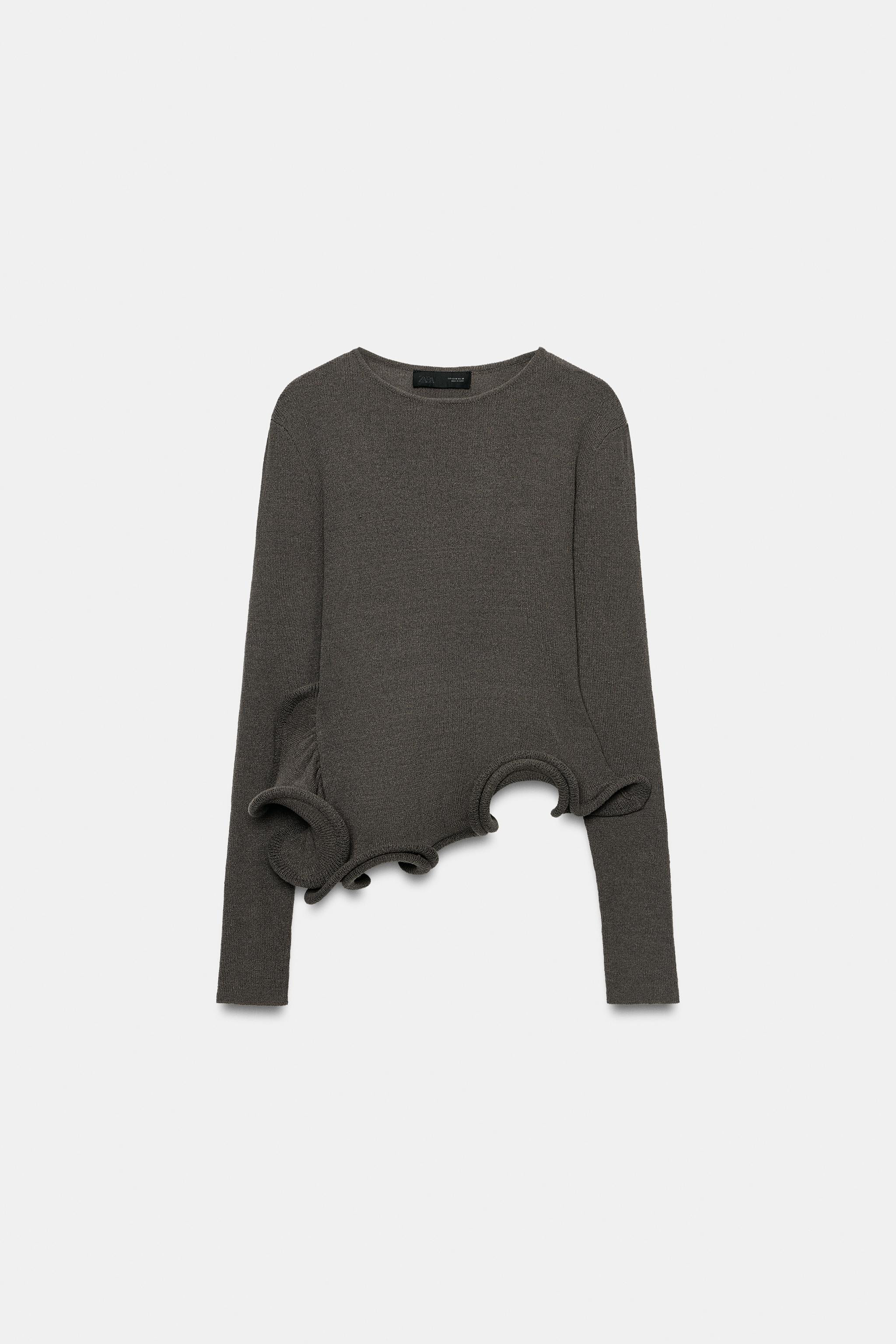 KNIT RFFLE JUMPER | Zara US