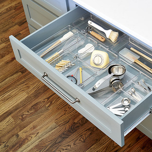 iDESIGN Linus Shallow Drawer Organizer Clear | The Container Store