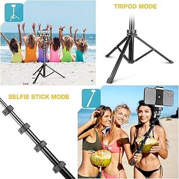 Aureday 62" Phone Tripod Accessory Kits, Camera & Cell Phone Tripod Stand with Wireless Remote an... | Amazon (US)