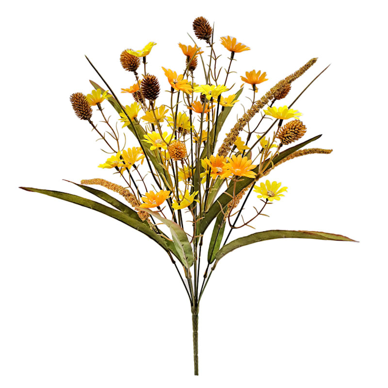 Yellow Floral Filler Mix Bush, 18" | At Home
