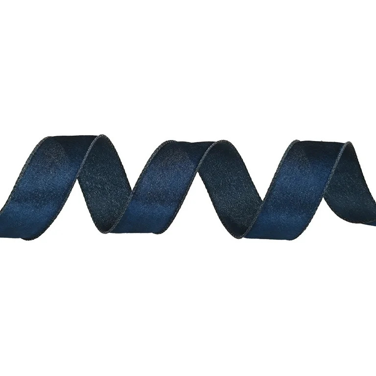 Blue Velvet Wired Christmas Ribbon, 1.5" x 15', by Holiday Time | Walmart (US)