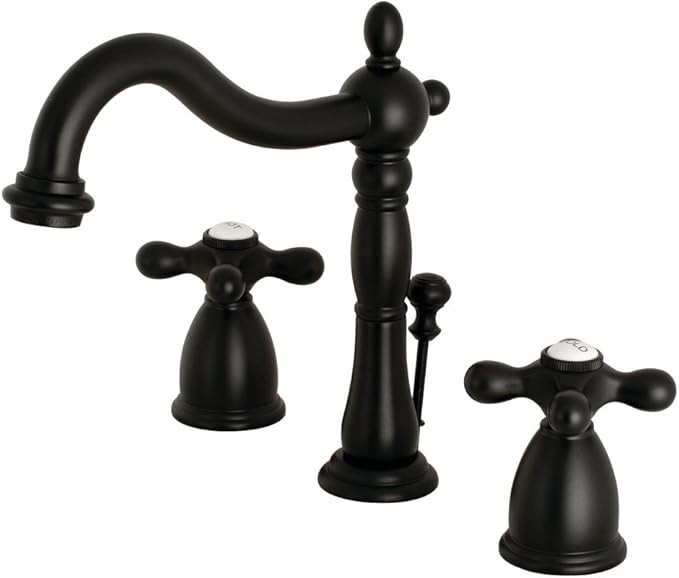 Kingston Brass KB1970AX Heritage 8" Widespread Lavatory Faucet with Brass Pop-Up, 6-1/2" in Spout... | Amazon (US)