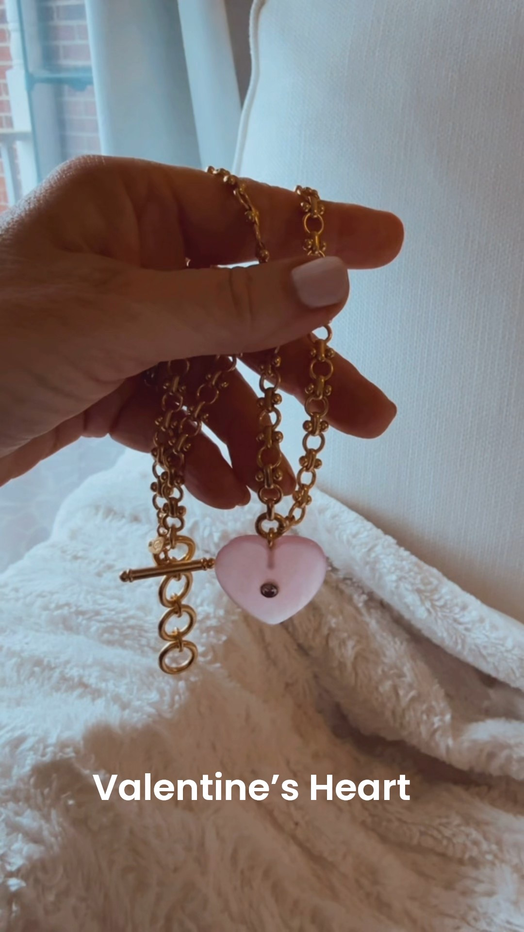 Beautiful necklace for Valentine’s Day! Pink quartz and 24k overlay.

#LTKmomlife #LTKValentine #LTKSeasonal