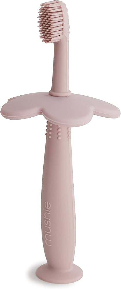 mushie Flower Toddler Training Toothbrush (Blush) | Amazon (US)