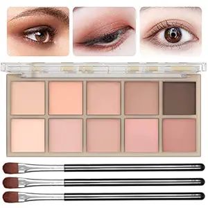 Sulily 10 Colors Eyeshadow Palette Matte Naked Eye Shadow Makeup,High Pigmented, Naturing-Looking... | Amazon (US)