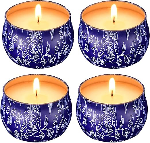 Citronella Candles Outdoor and Indoor, 4 x 4.4 Oz Home Scented Candles Gift Set for Women, 100% S... | Amazon (US)