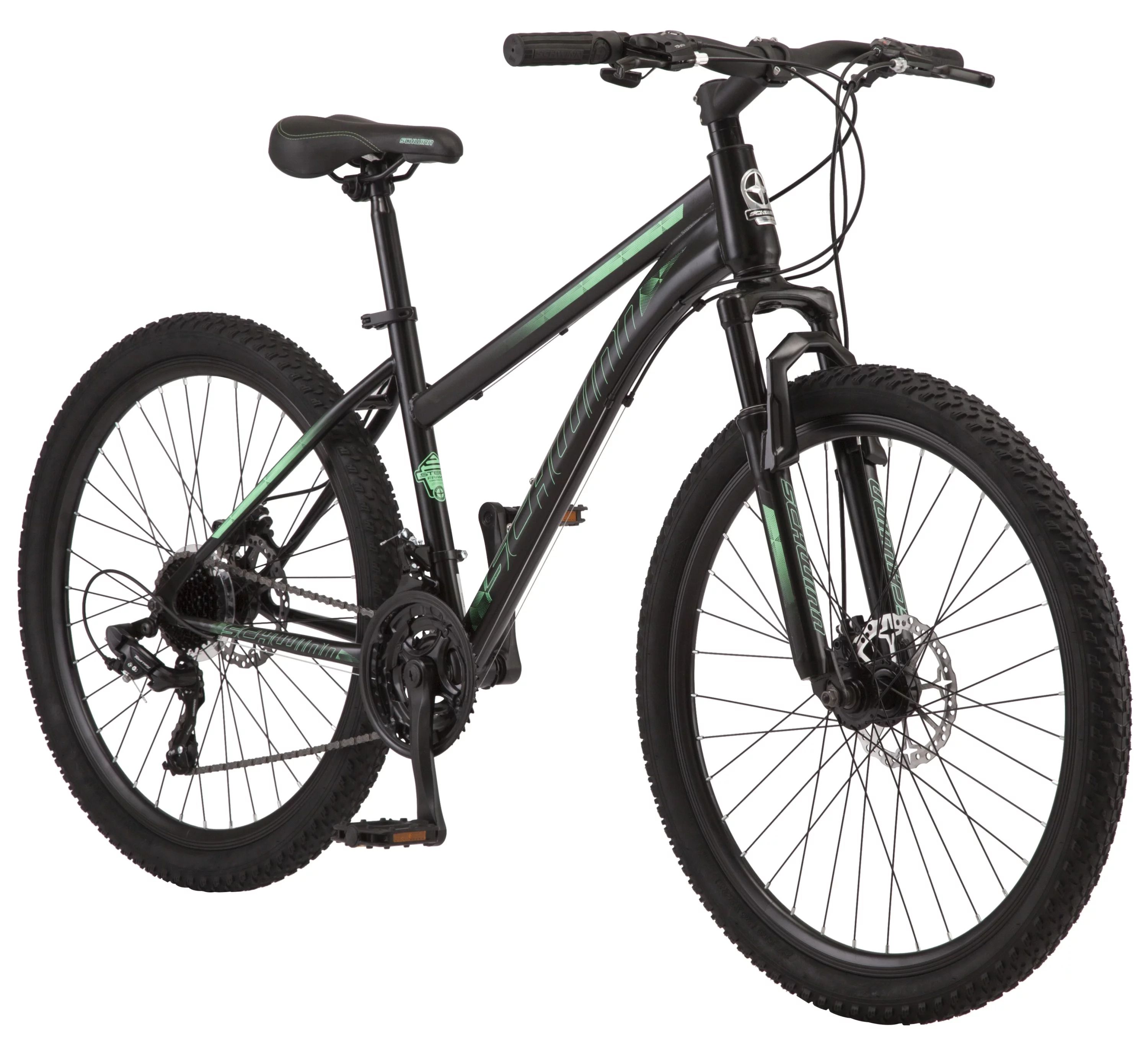 Schwinn Sidewinder Mountain Bike, 26-inch wheels, black/green - Walmart.com | Walmart (US)