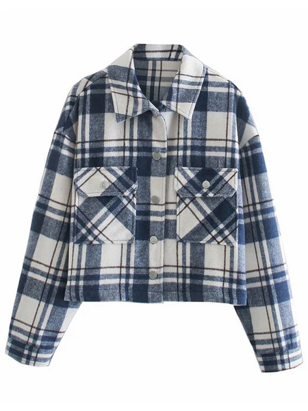 'June' Cropped Plaid Shirt | Goodnight Macaroon