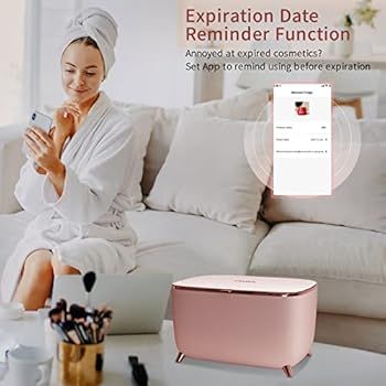LVARA Smart Mini Skincare Fridge,9 Liter Portable Beauty Makeup Fridge, Cosmetic Refrigerator wit... | Amazon (US)