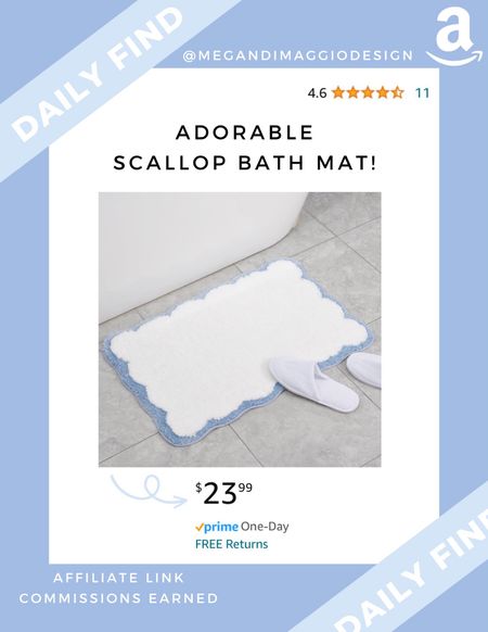 Can’t believe the price on this highly rated scallop bath mat! 😍 looks so similar to the pottery barn version but you can snag for under $25 & free shipping!! 🙌🏻

#LTKfamily #LTKfindsunder50 #LTKhome