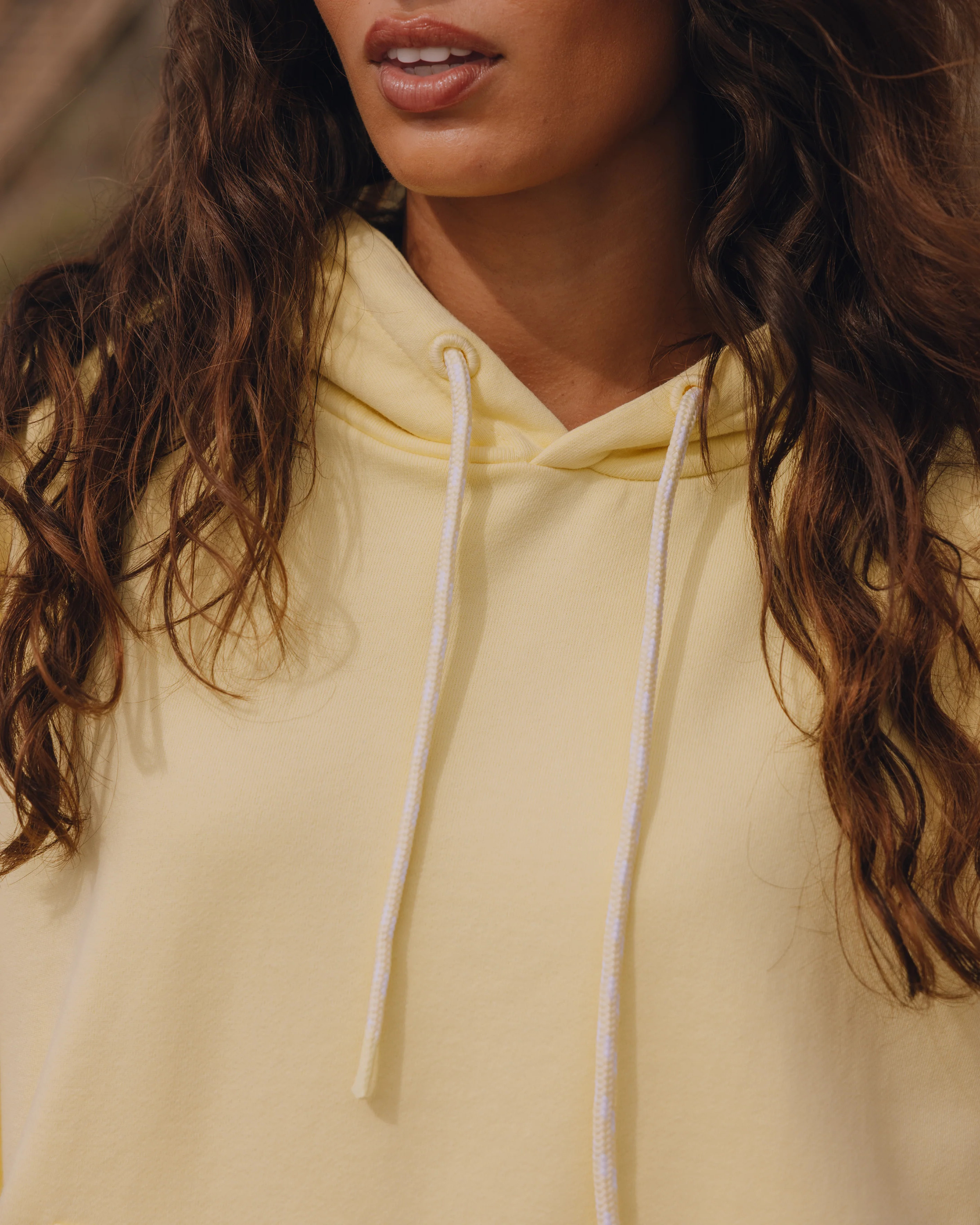 Oversized Paracord Hoodie - Lemonade with Monochrome Patch | Daily Drills LLC