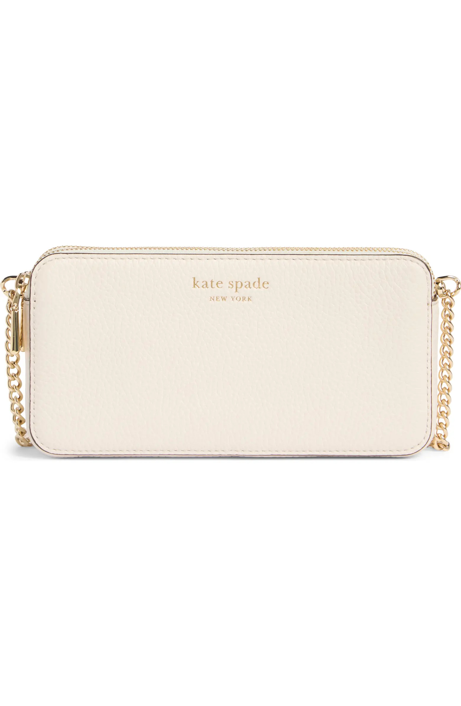 taylor pebbled leather double zip crossbody bag | Nordstrom Rack