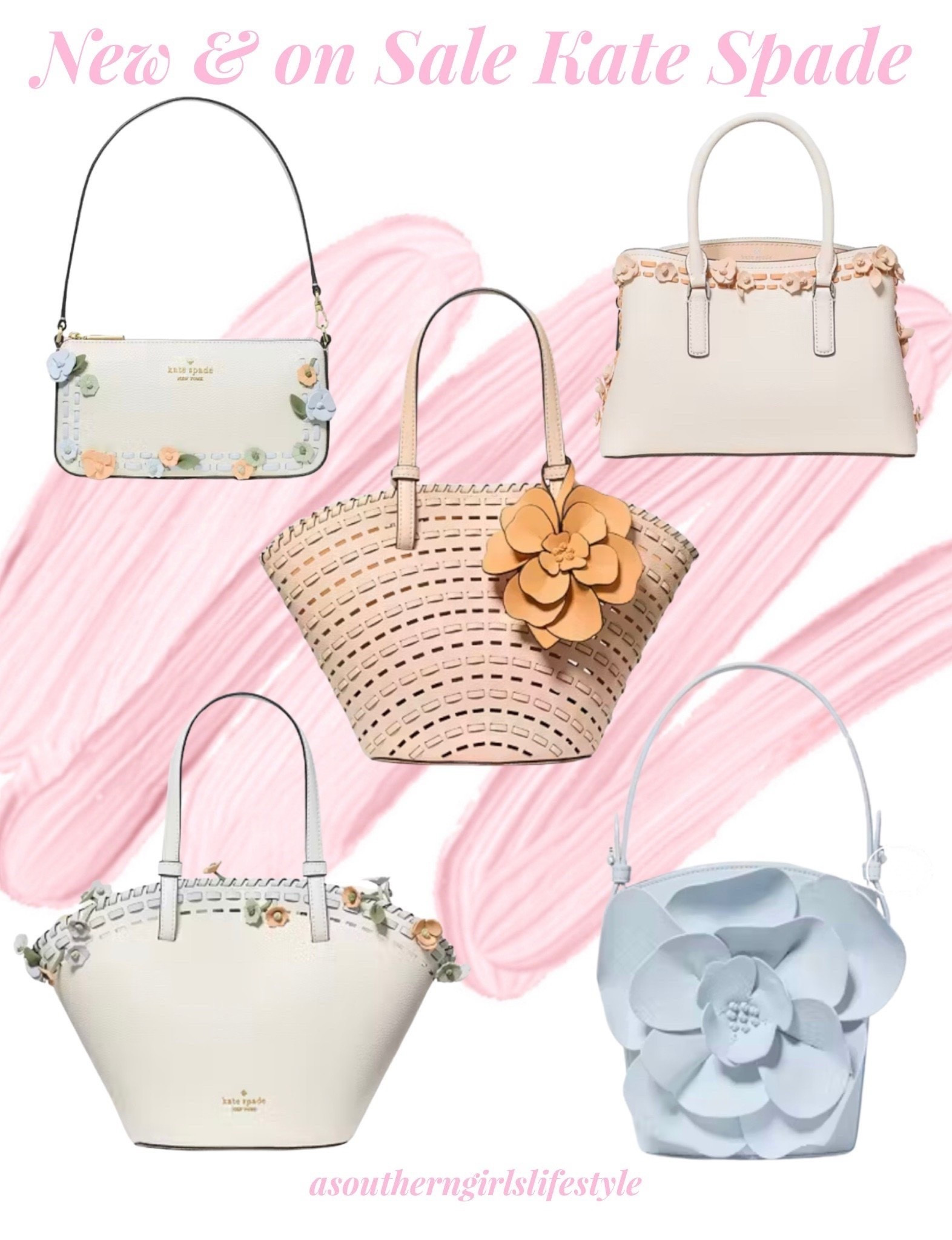 New & On Sale! Beautiful Kate Spade Purse for Spring & Summer! And just in time for Easter Service & Easter Basket Idea

Floral Mini Bag, Floral Small Satchel Bag, Crisp Peach Dahlia Tote Bag, Dahlia Tote Bag, & Flora Bucket Bag

#LTKSaleAlert #LTKSeasonal #LTKgrwm
