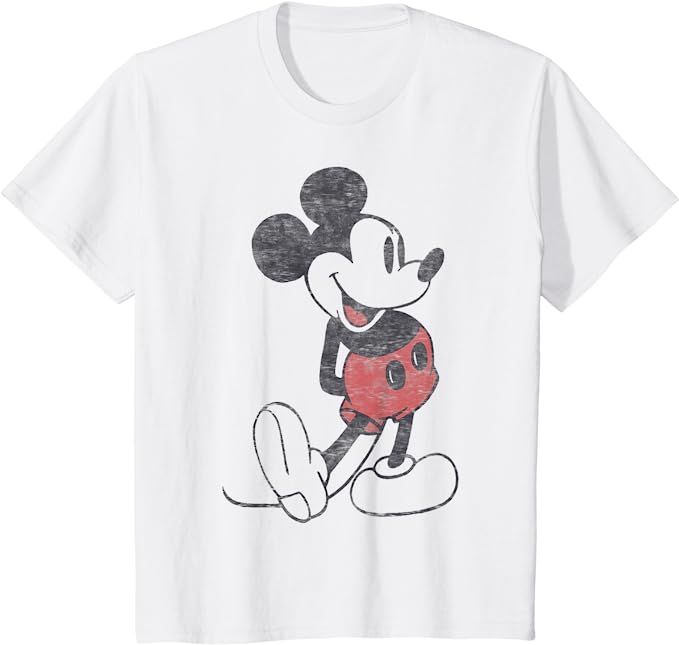Disney Mickey & Friends Mickey Mouse Vintage Portrait T-Shirt | Amazon (US)