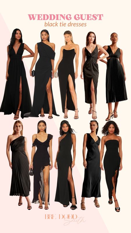 Wedding guest black tie dresses!! I’m loving these black dresses for a black tie wedding!! 

Wedding guest dresses, black tie wedding, dresses, spring dress, summer 

#LTKstyletip #LTKfindsunder100 #LTKSeasonal