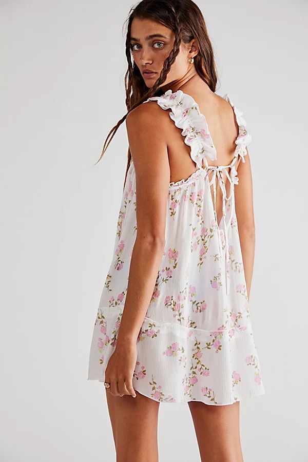 Ruffle Micro Tunic by Free People, Ivory Combo, S | Free People (Global - UK&FR Excluded)