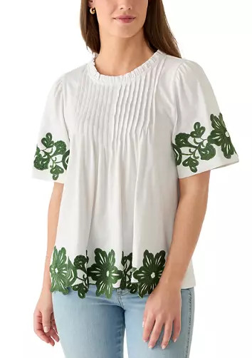 Women's Short Sleeve Embroidered Shirt | Belk
