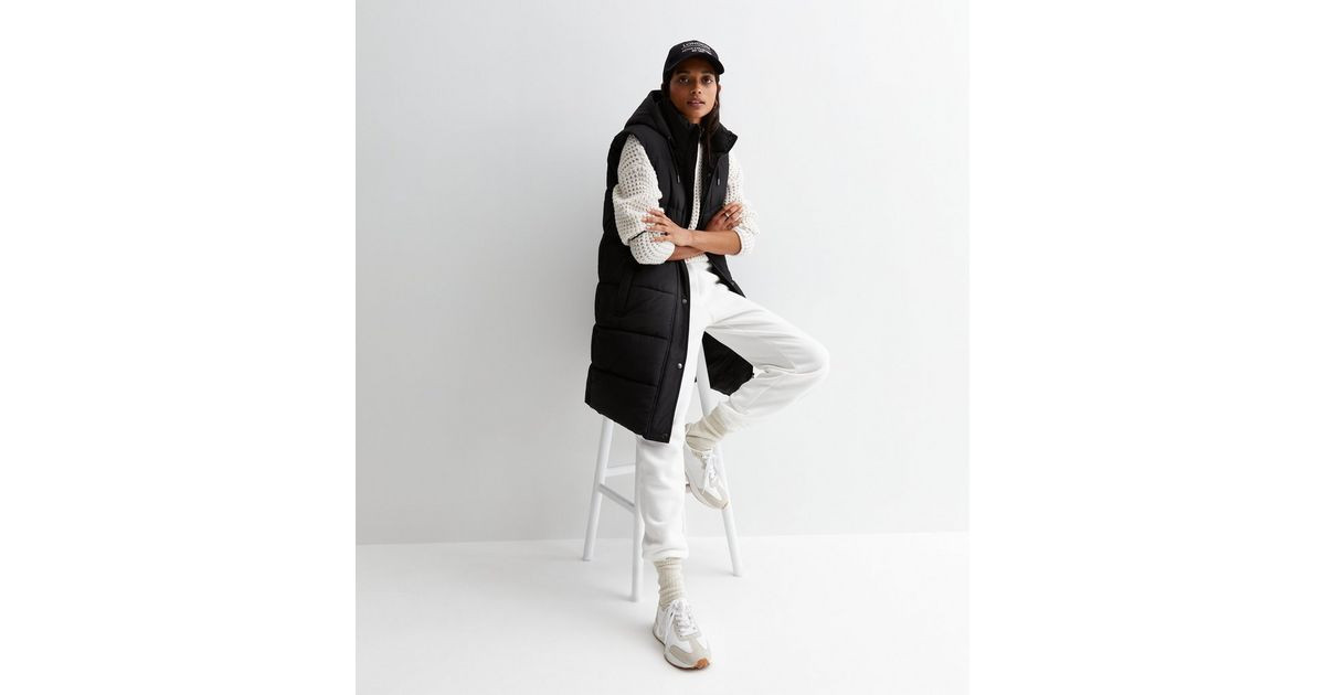Black Long Hooded Puffer Gilet 
						
						Add to Saved Items
						Remove from Saved Items | New Look (UK)