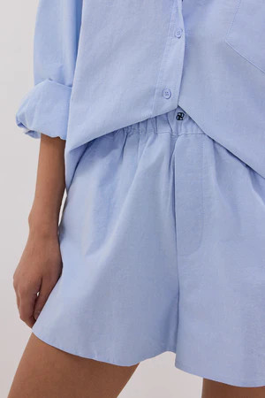 RHEA BLUE COTTON SHORT | DISSH