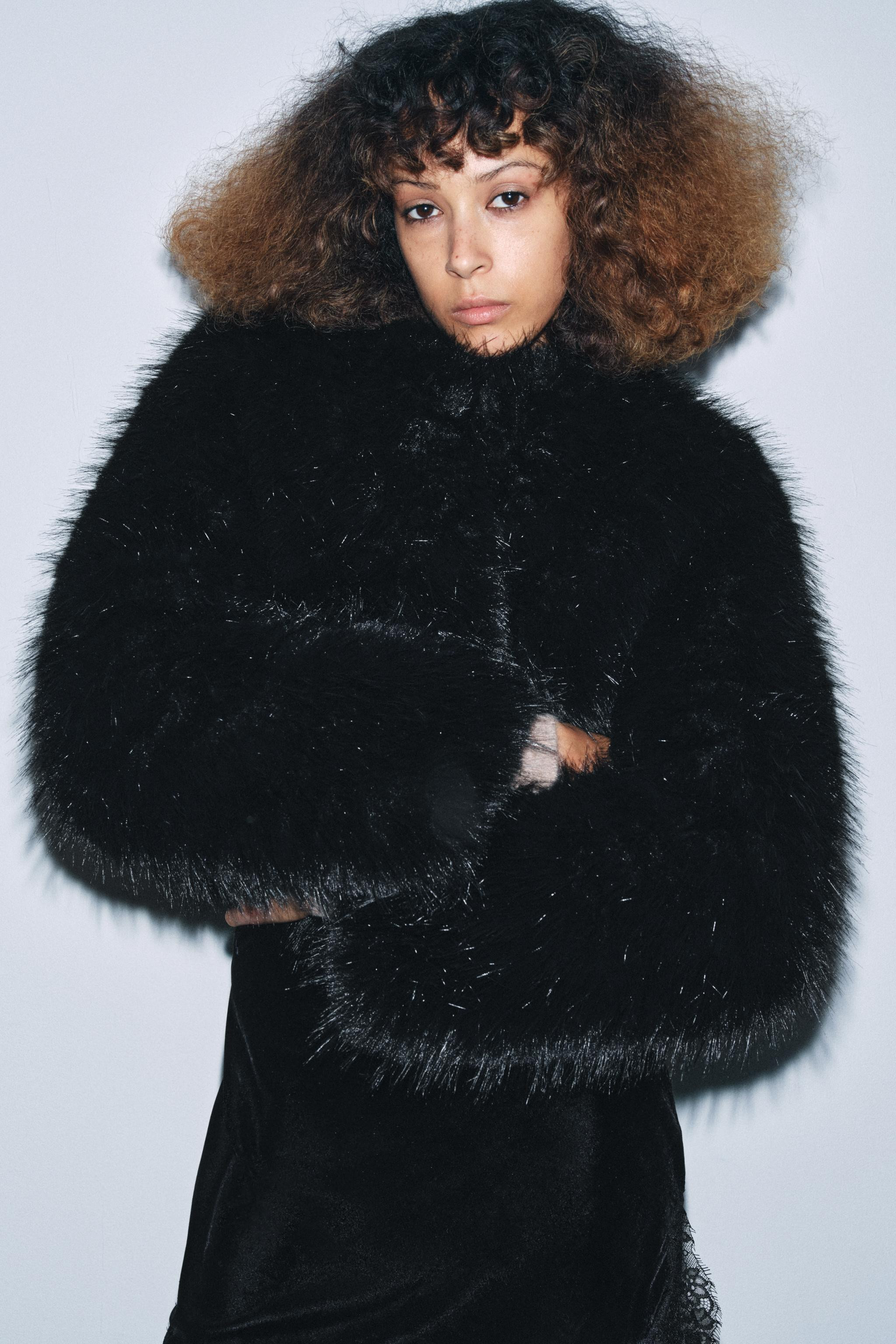 SHORT FAUX FUR COAT ZW COLLECTION | Zara UK