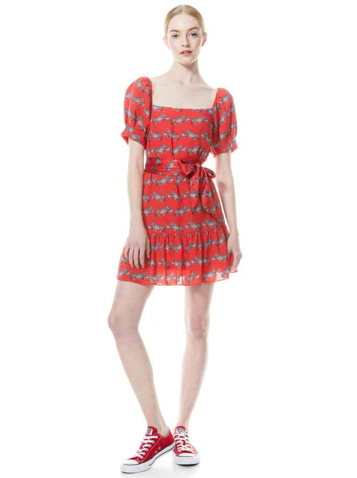 COLLETTE PUFF SLEEVE MINI DRESS | Alice + Olivia