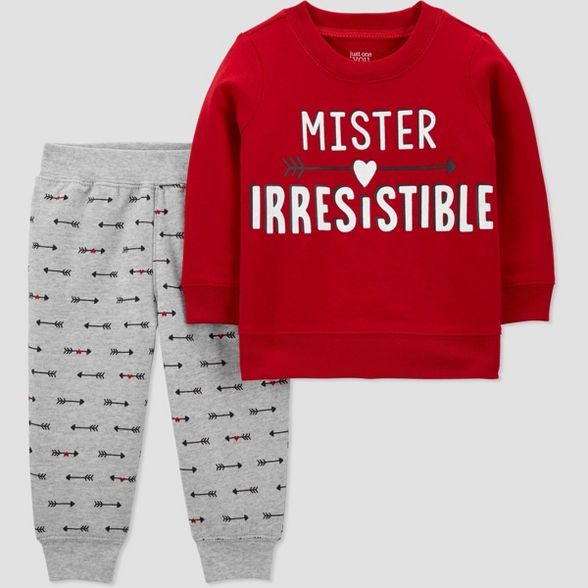 Baby Boys' 2pc 'Mr. Irresistible' Valentine's Day Top and Bottom Set - Just One You® made by car... | Target