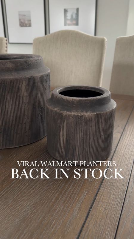 BACK IN STOCK… for now! These beautiful ribbed planters from @walmart keep going in and out of stock! At this price, it’s totally understandable! 

 #walmartpartner 

organic modern home, home decor, neutral home, Walmart home find, viral planter, dining room decor

#LTKsalealert #LTKhome #LTKMostLoved