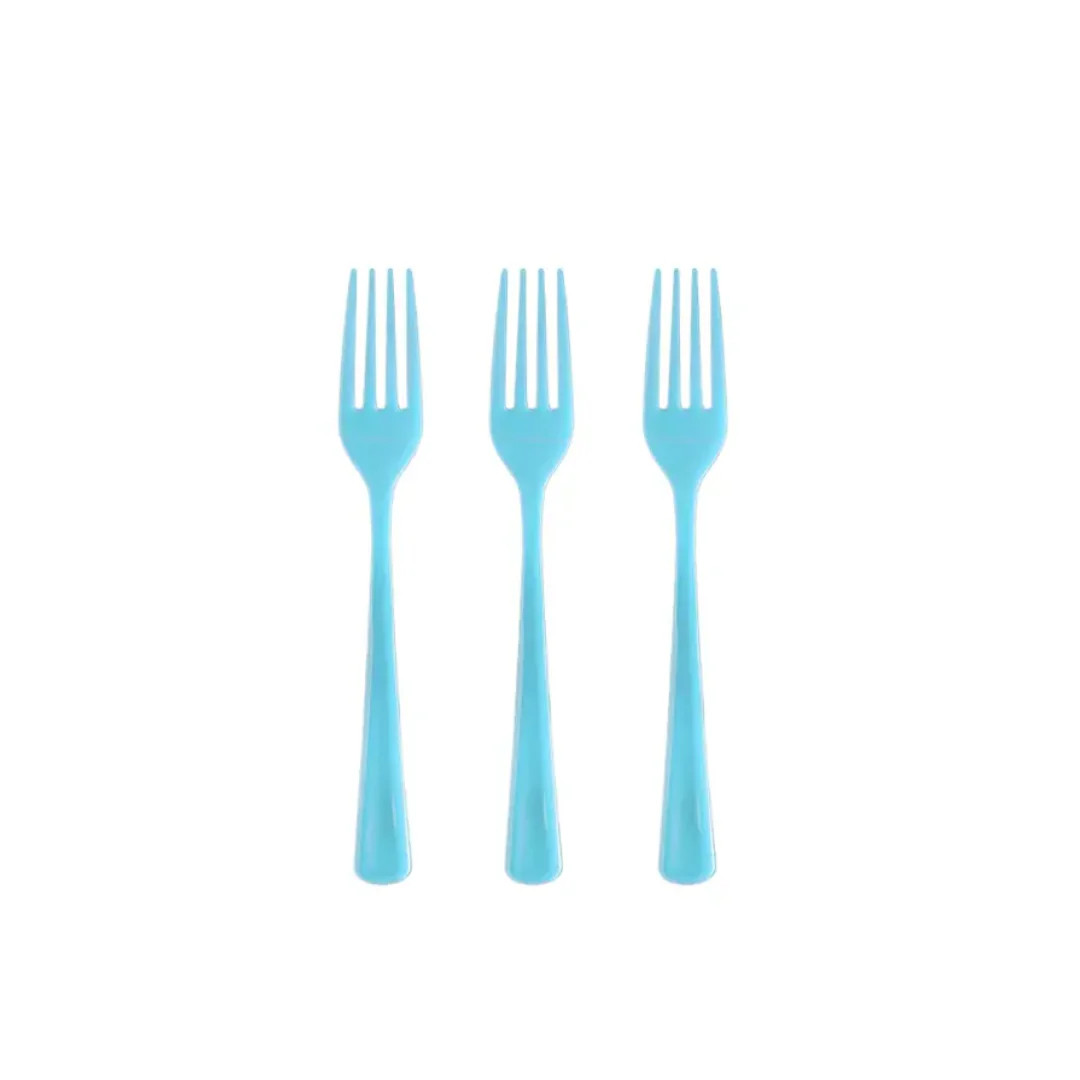Light Blue Plastic Forks (Set of 50) - Cutlery | Ellie and Piper