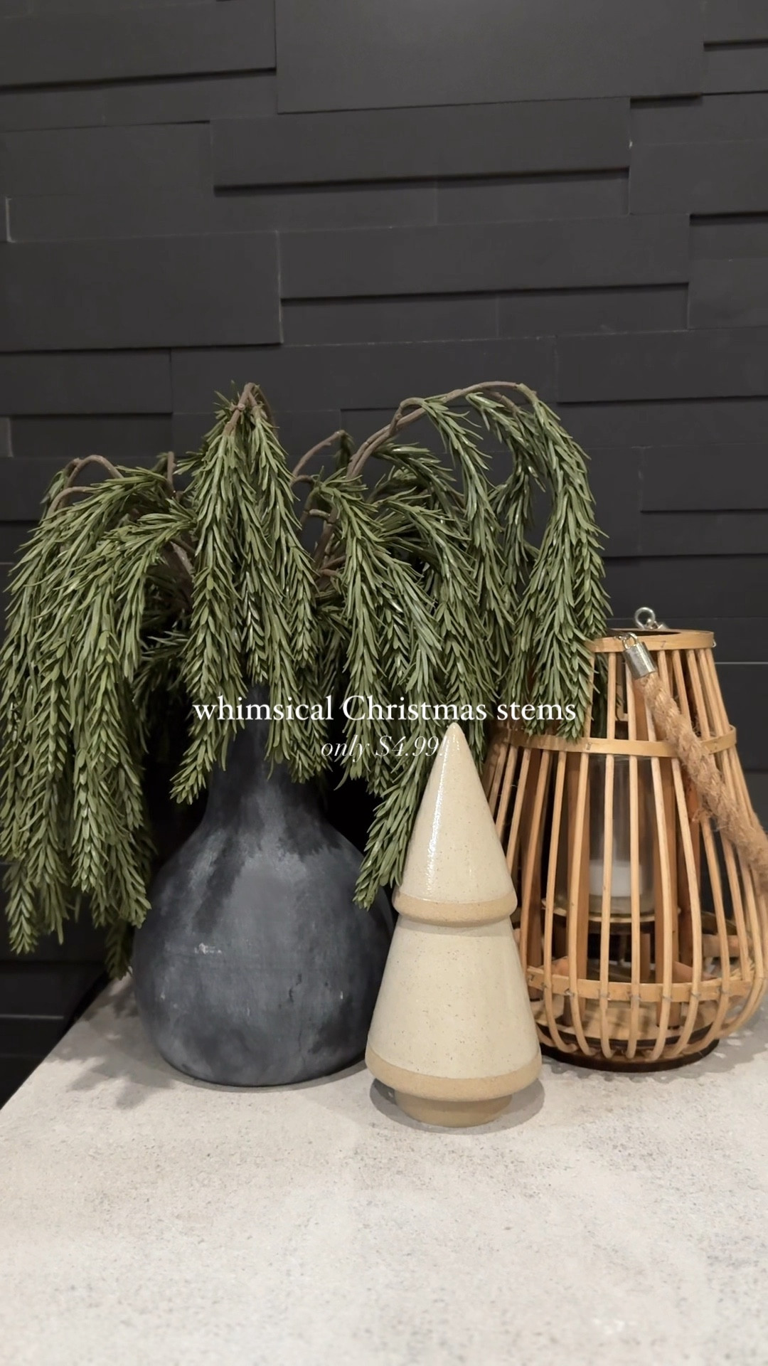 whimsical Christmas stems just $4.99 ✨ they’re so realistic looking and can be bent and twisted any way you need to fit your desired look! come in small & large, I have 5 smalls in my vase here 🎄

#LTKSeasonal #LTKVideo #LTKHoliday