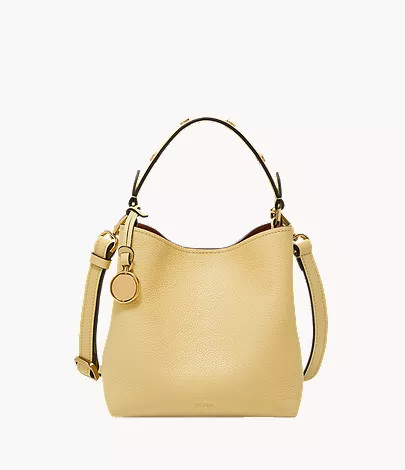 Jessie Leather Small Bucket Crossbody Bag | Fossil (US)