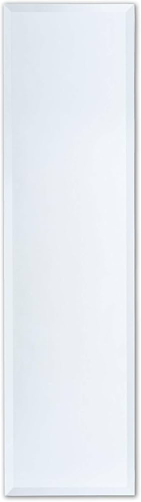 Better Bevel 16" x 60" Frameless Full-Length Rectangle Mirror | 1" Beveled Edge | Wall Mirror | Amazon (US)