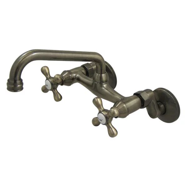 Ks213Ab Adjustable Center Wall Mount Kitchen Faucet | Houzz 