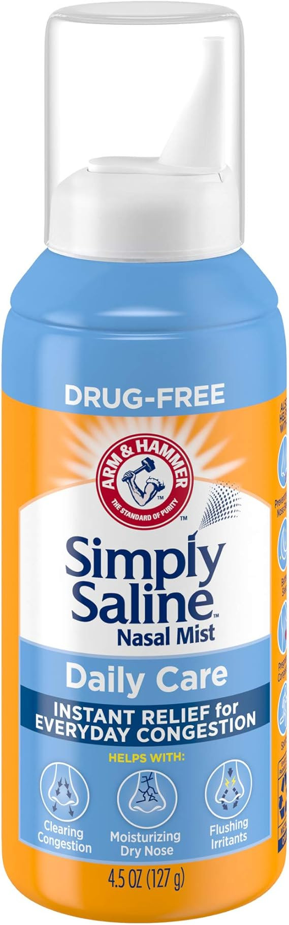 Simply Saline Nasal Mist Instant Relief for Everyday Congestion, 4.5 Oz | Amazon (US)