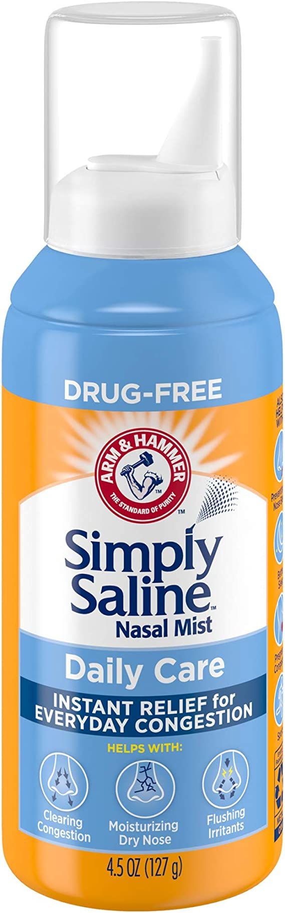 Simply Saline Nasal Mist Instant Relief for Everyday Congestion, 4.5 Oz | Amazon (US)