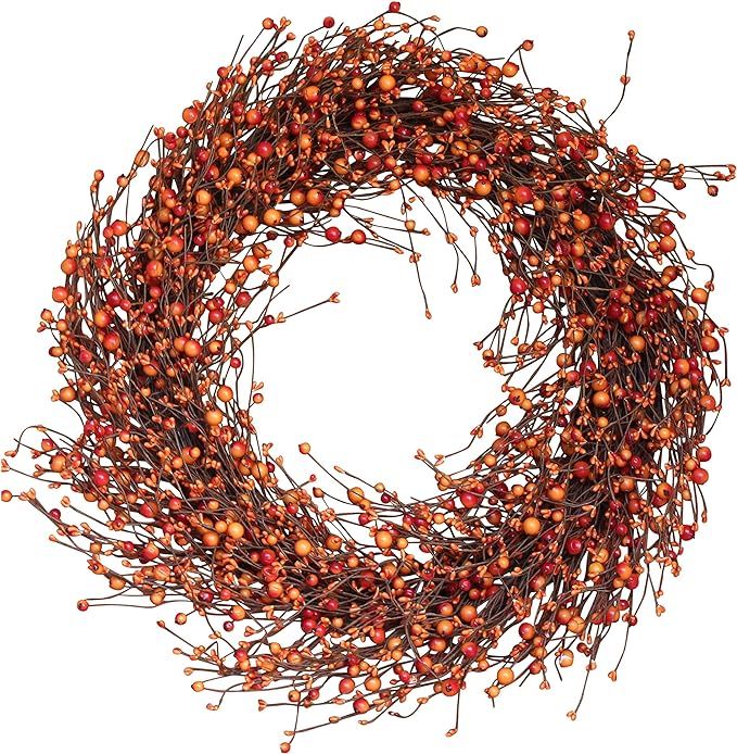 The Wreath Depot Weston Fall Berry Wreath, Handcrafted Designer Berry Wreath Spruces Up Your Deco... | Amazon (US)