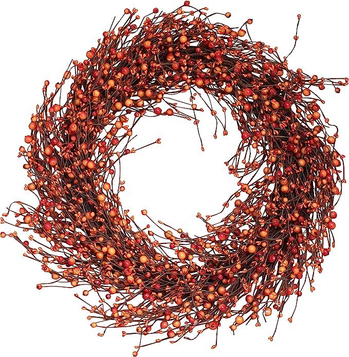 The Wreath Depot Weston Fall Berry Wreath, Handcrafted Designer Berry Wreath Spruces Up Your Deco... | Amazon (US)