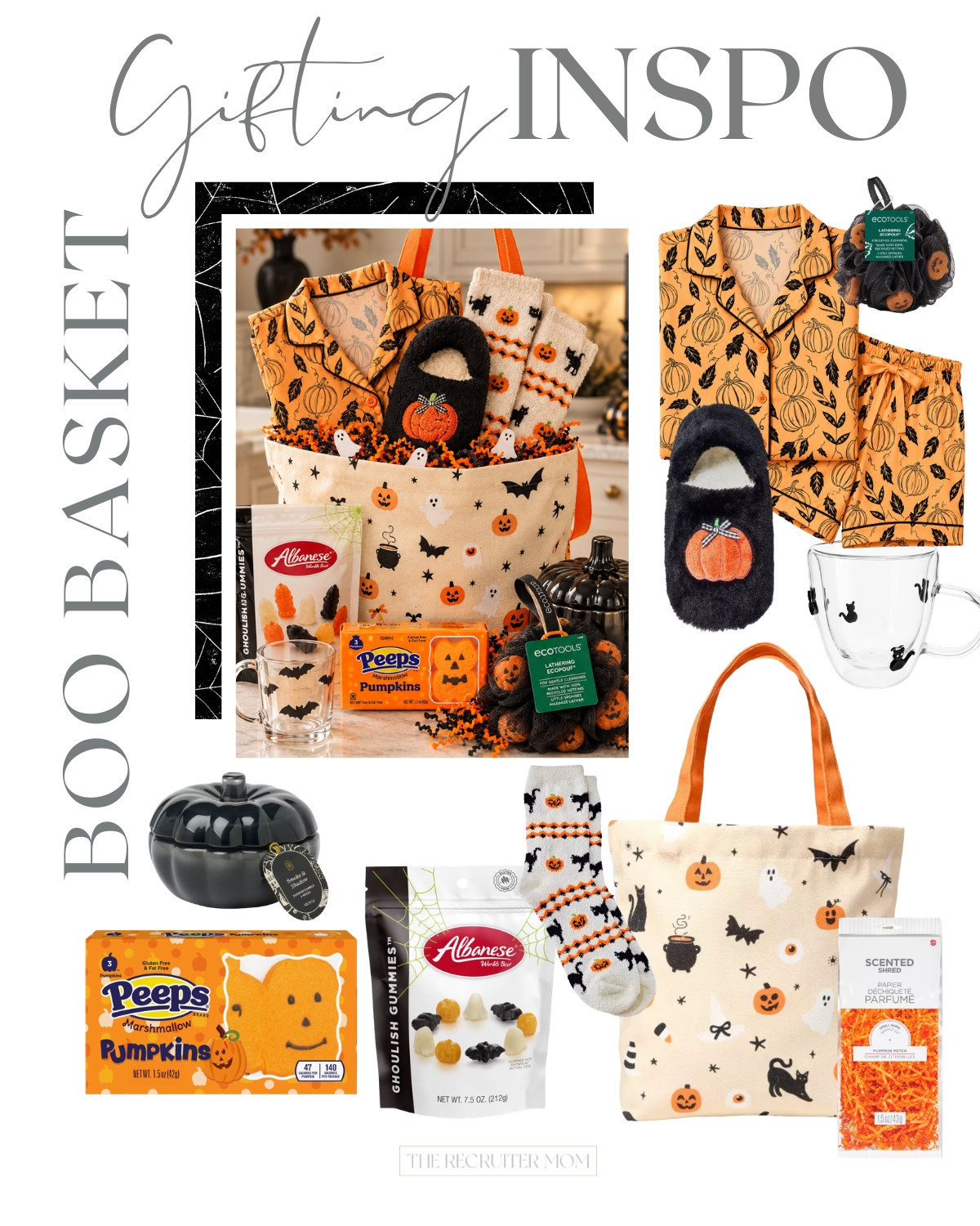 Cozy Halloween night in a basket 🎃👻 Pumpkin pajamas, fuzzy socks + slippers, candy and a few spooky little extras.

#LTKmomlife #LTKSeasonal #LTKKids