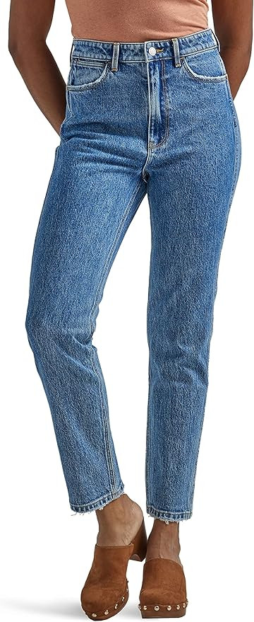 Wrangler Women's Tapered High-Rise Mom Jean | Amazon (US)
