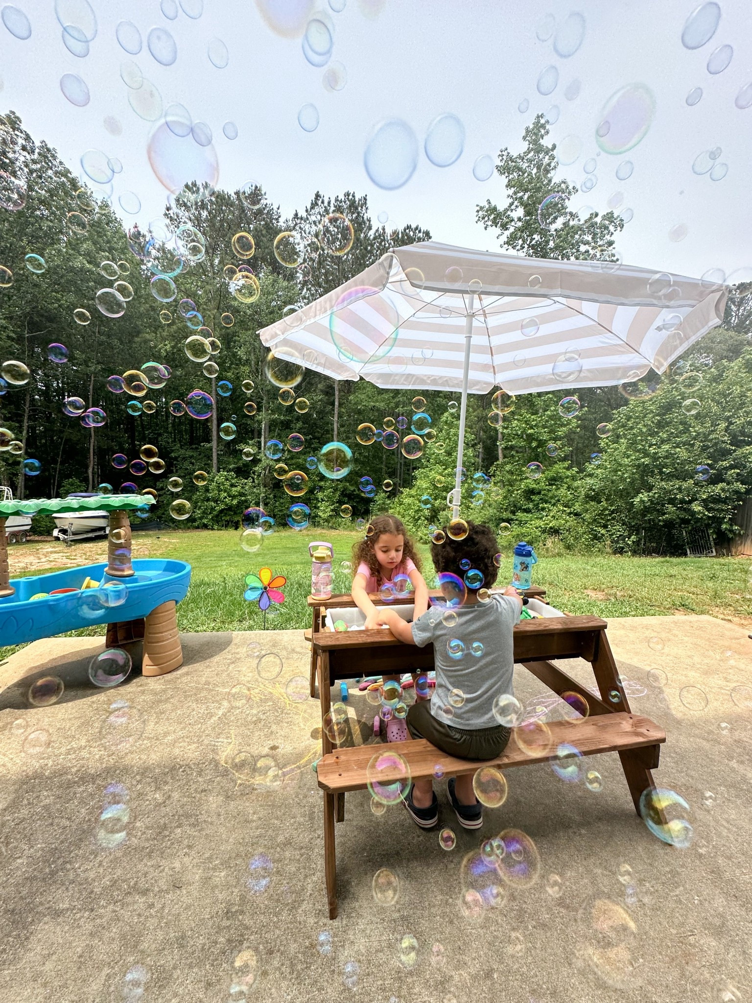 Perfect summer fun backyard items!
This wooden water sand table keeps the kids entertained for literally hours, and converts into a picnic table! The umbrella is perfect for these sunny summer days.
Also linked this water table and other fun backyard items they love!


#LTKKids #LTKHome #LTKFamily