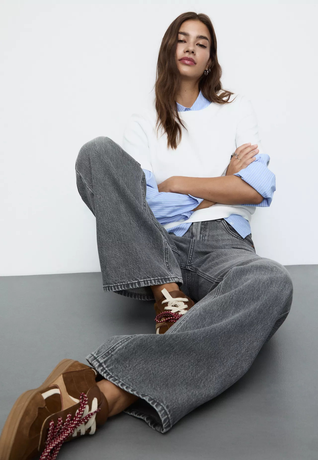 D92 straight wide-leg jeans | Stradivarius (UK)