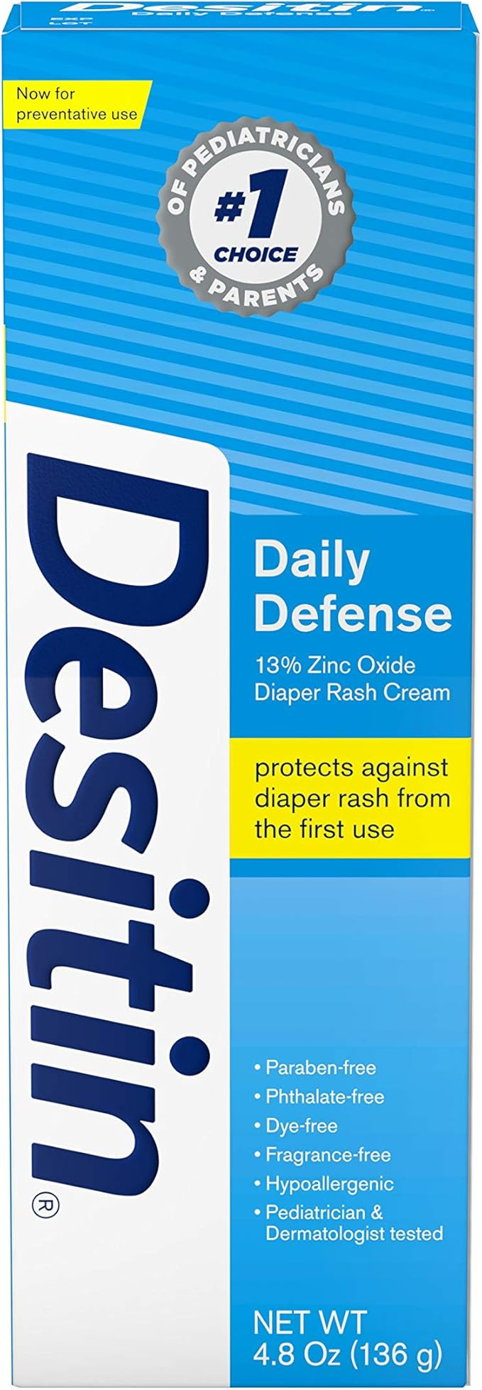 Desitin Daily Defense Baby Diaper Rash Cream with Zinc Oxide to Treat, Relieve & Prevent diaper r... | Amazon (US)