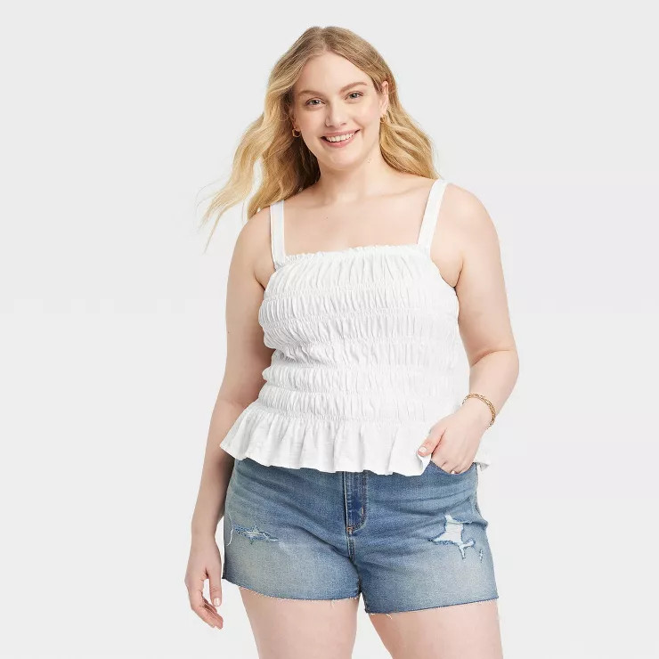 Women's Smocked Tank - Universal Thread™ | Target